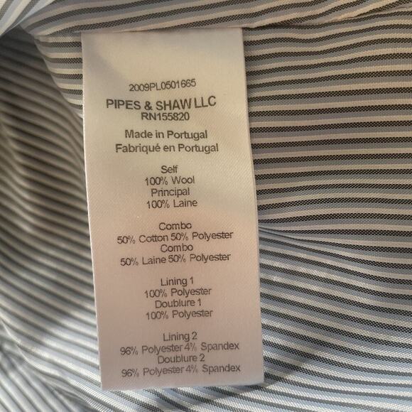 Veronica Beard Yareli Blazer Jacket Wool Glen Plaid Gray Blue Double Breasted 0 - Picture 9 of 9